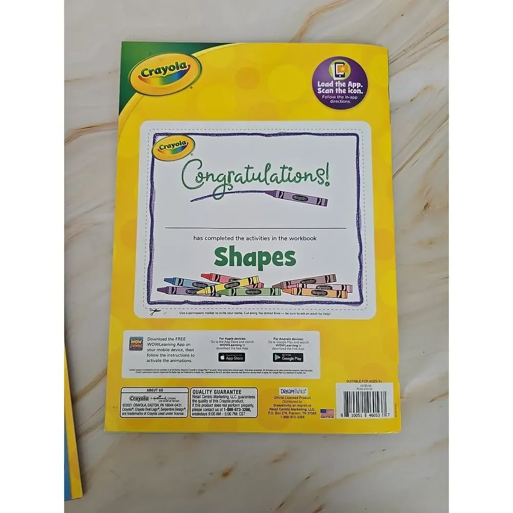 Crayola Workbook With STICKERS Set Of 2